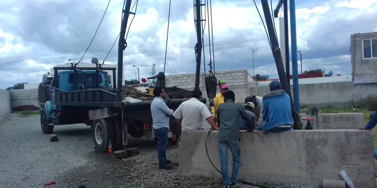 Cambian equipo de bombeo para prevenir desabasto de agua en Tolcayuca