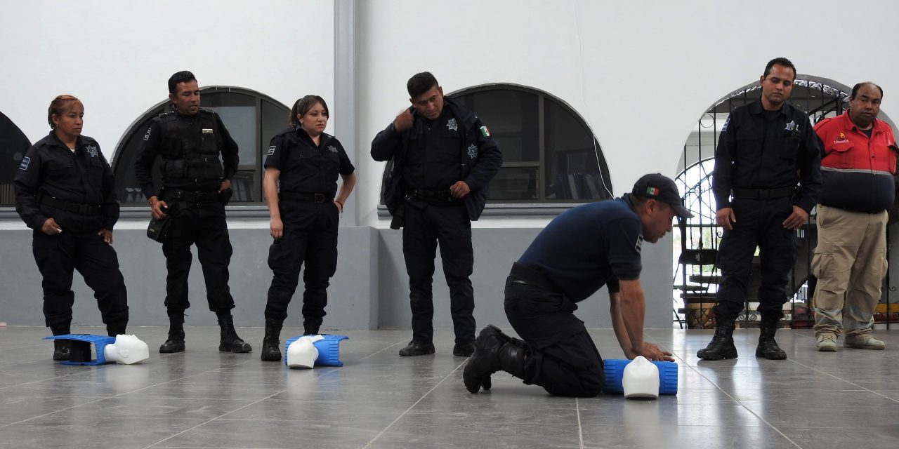 Policías Municipales reciben curso de Primeros Auxilios