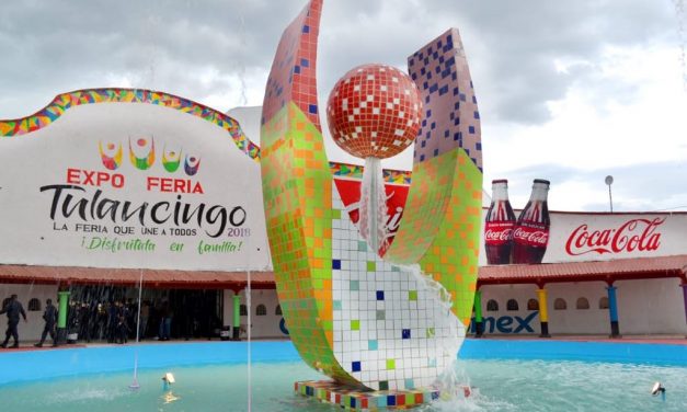 Encharcamiento en foro artístico de Feria de Tulancingo