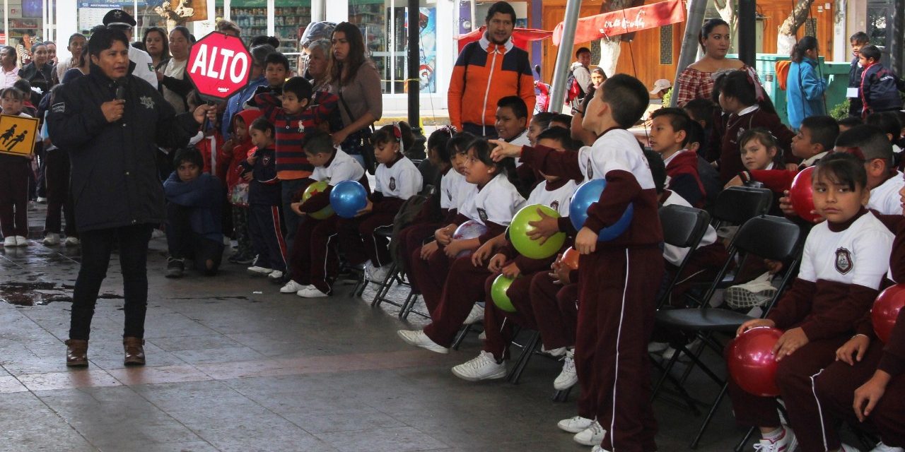 Crean conciencia vial en niños de Tulancingo