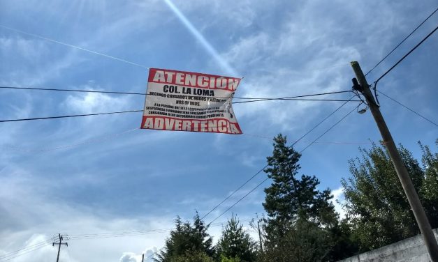Vecinos de Agua Blanca lanzan advertencia a delincuentes