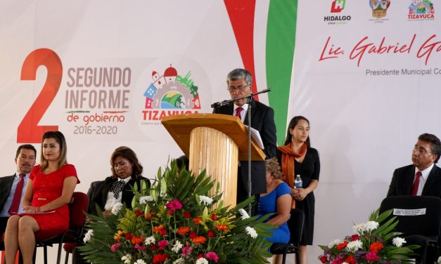 Alcalde de Tizayuca rinde segundo informe