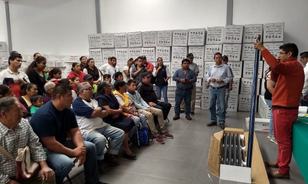 Benefician a 160 familias de Tolcayuca con calentadores solares