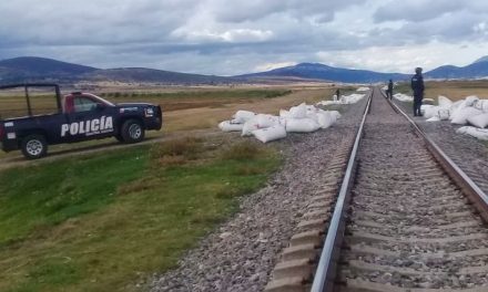 Policía evita robo a un tren en Almoloya