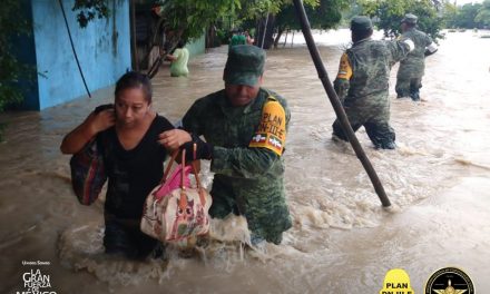 Álamo Veracruz inundado por lluvias y desbordamiento de arroyo