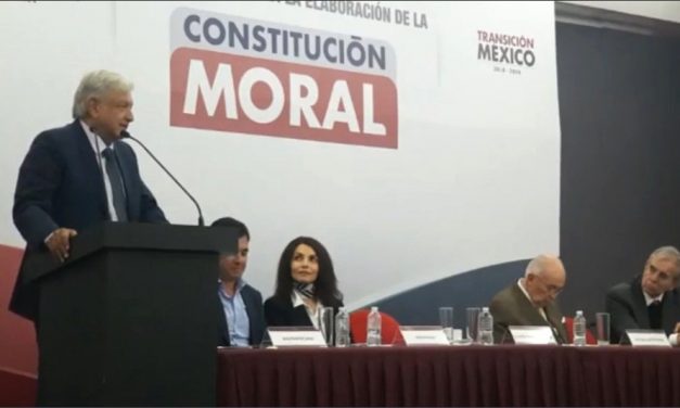 Convoca AMLO a elaborar «Constitución Moral»