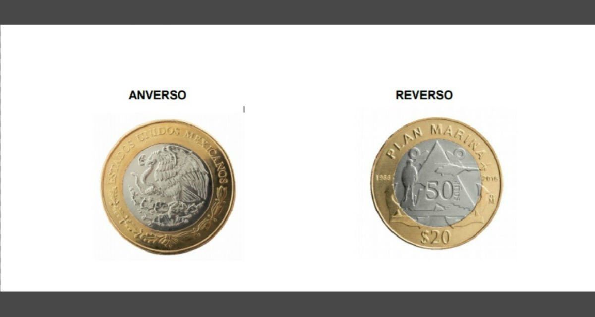 Presenta Banco de México nueva moneda de 20 pesos