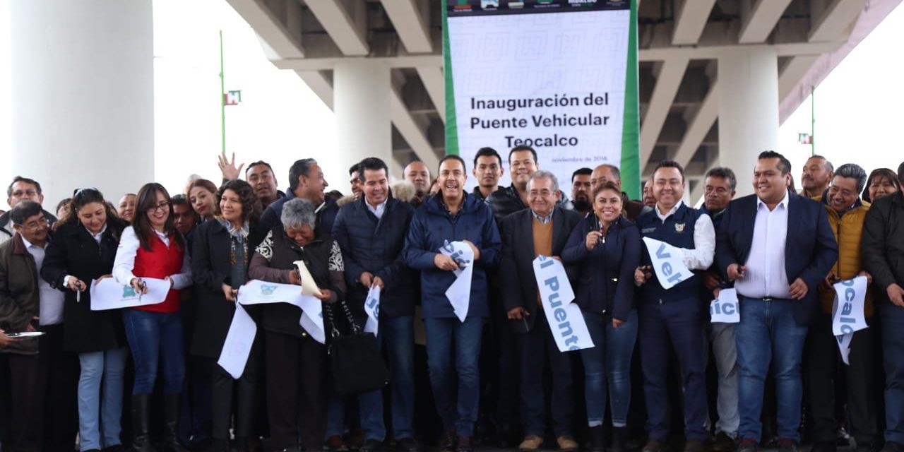 Inaugura Fayad puente de Teocalco