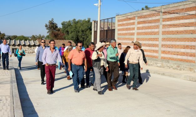 Inauguran calle en la comunidad de La Posta, en Tizayuca