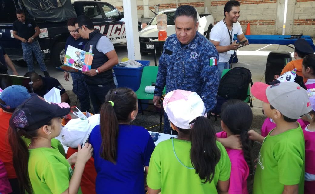 Brinda Policía estatal jornada de seguridad en escuela de Pachuca