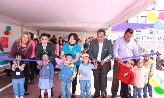 Mineral de la reforma realiza feria para la prevención del abuso sexual infantil 