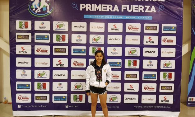 Oro de Figueroa, en Campeonato Nacional de Tenis de Mesa