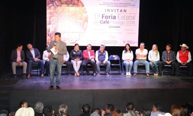 Se lleva a cabo la Primera Feria Estatal del Café en Hidalgo