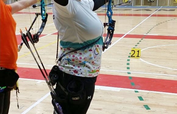 Tres medallas en Nacional Bajo Techo de tiro con arco