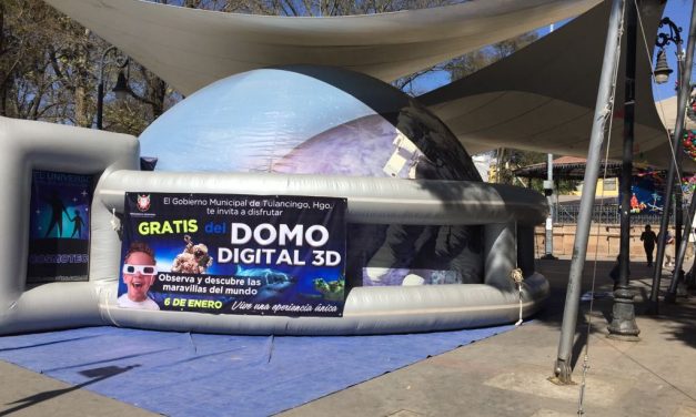 Instalaron Domo Interactivo 3D en Tulancingo para festejar Día de Reyes