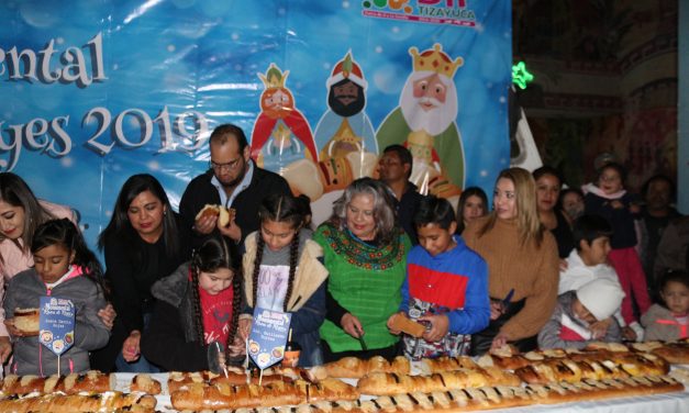 Parten monumental Rosca de Reyes de Tizayuca