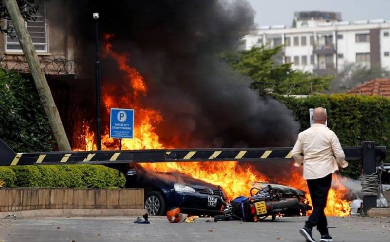 Explosión y tiroteo en Nairobi, Kenia