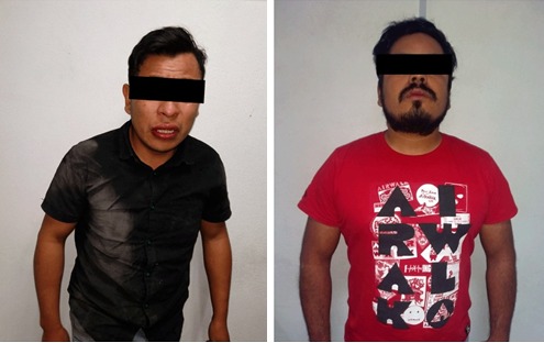 Asegura SSPH a dos individuos por presunto asalto en Pachuca