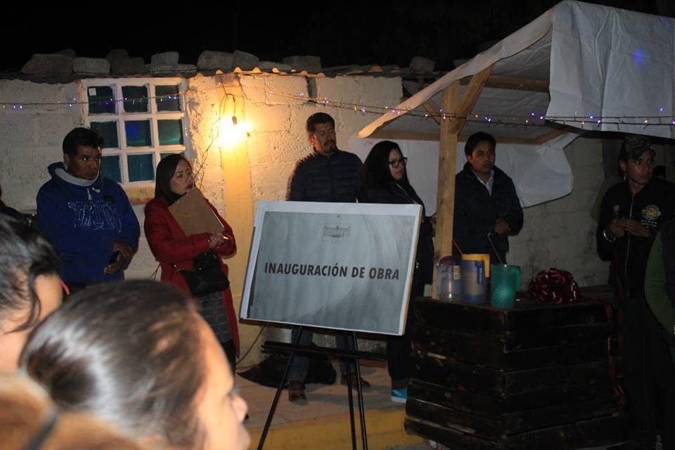Inauguran pavimentación hidráulica en Villa de Tezontepec