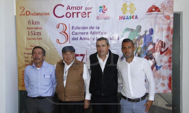 Anuncian carrera atlética «Amor por correr» en Huasca