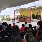 Realizan espectáculo «Caballeros y dragones» en El Rehilete