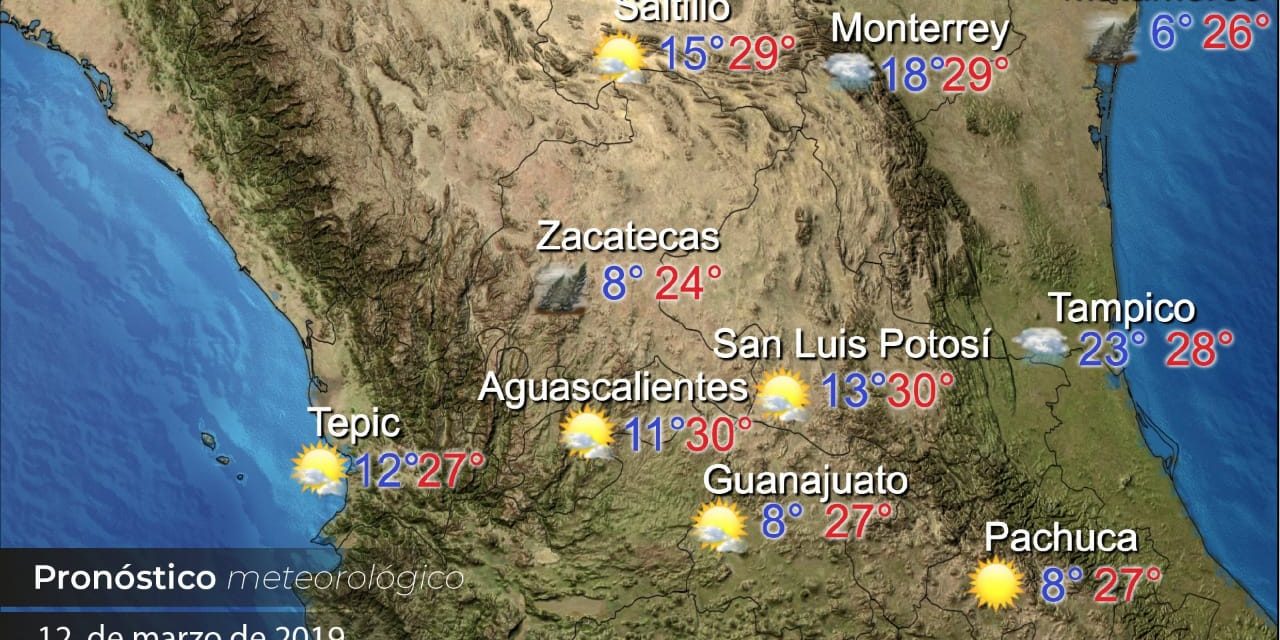 En Pachuca se espera una temperatura máxima de 27 grados