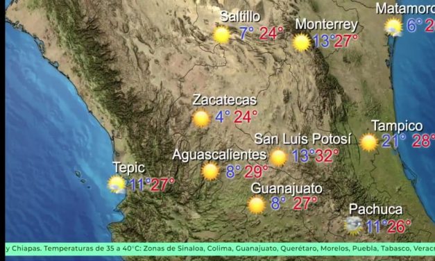 Continúa ambiente cálido; este viernes aumentan probabilidades de lluvia