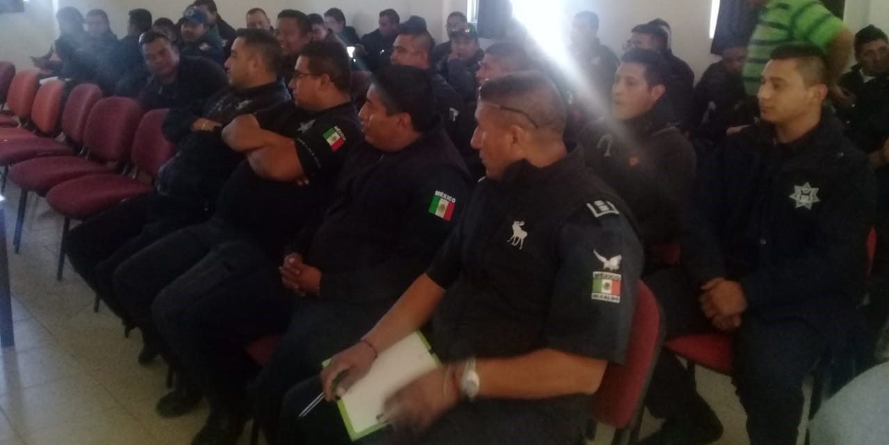 Policías Municipales del Valle de Tizayuca se capacitan en prevención de extorsión