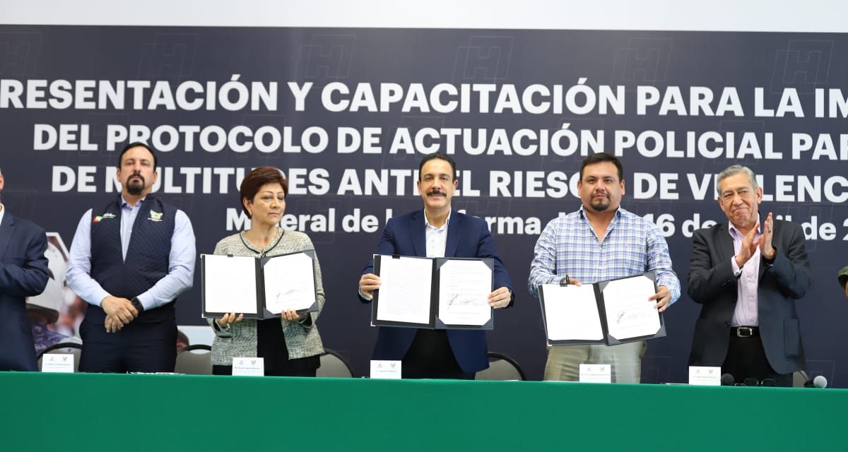 Alcaldías firman convenio con Gobierno estatal en pro de la seguridad