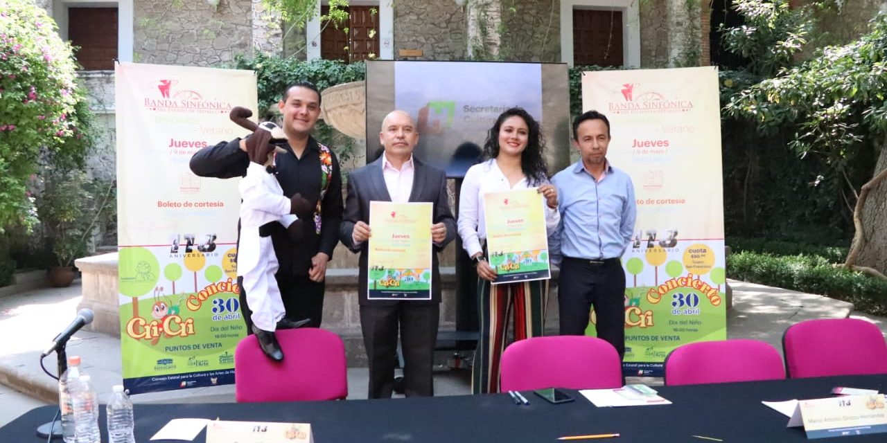 Ofrecerá Banda Sinfónica del Estado de Hidalgo cuatro conciertos