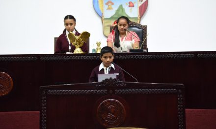 Realizan sexto parlamento infantil en el Congreso local