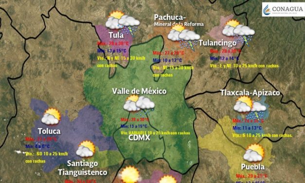 Continúa potencial de lluvias para este miércoles en Hidalgo