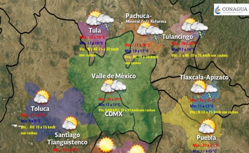 Continúa potencial de lluvias para este miércoles en Hidalgo