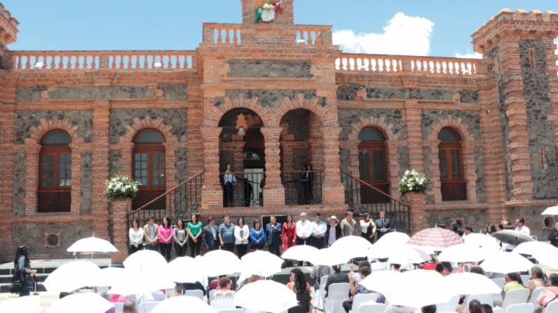 Inauguran restauración y ampliación de la Presidencia Municipal de Villa de Tezontepec