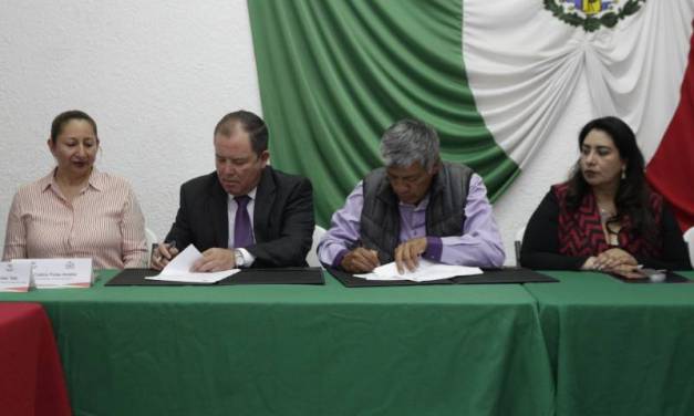 Signan convenio Ayuntamiento de Tizayuca y Conalep