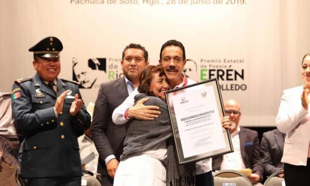 Entrega Omar Fayad Meneses  Premios Estatales de Cultura Hidalgo 2019