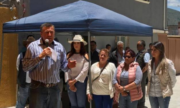 Alcalde de Tepeapulco inaugura la pavimentación de la Calle Belisario Domínguez