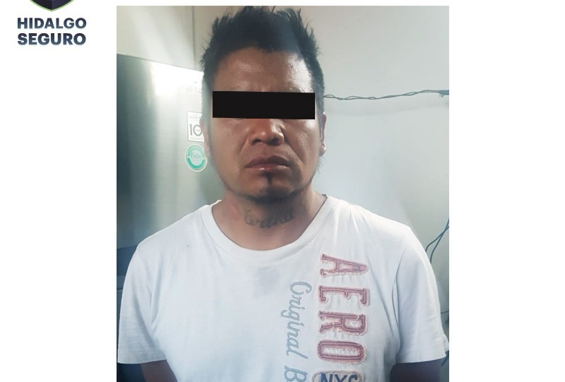 Asegura SSPH a hombre tras presunto asalto a taxista en Tizayuca
