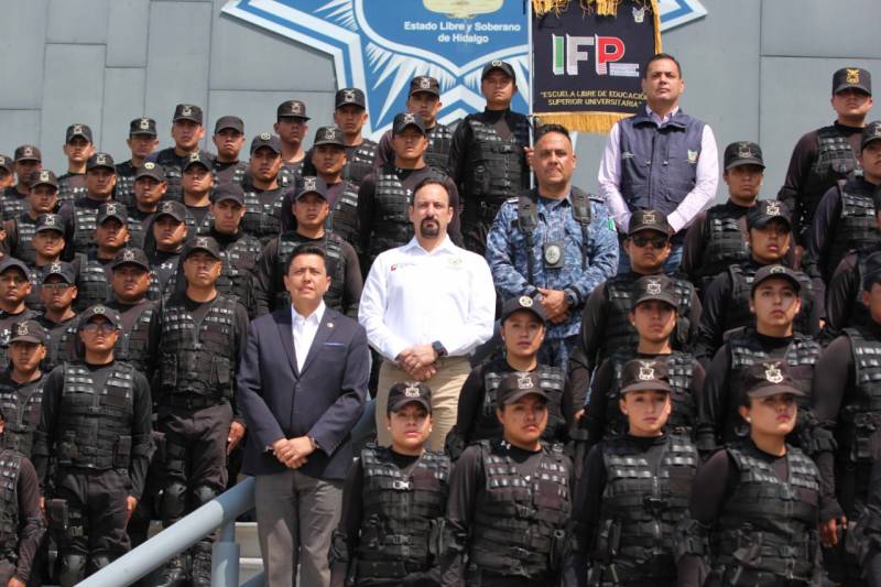 Se integran 104 cadetes a la Policía Estatal de Hidalgo
