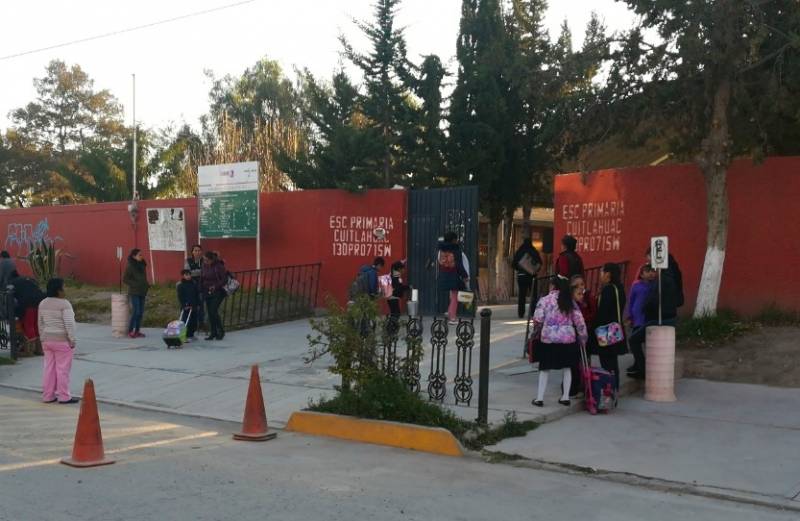 Policía Municipal de Tolcayuca resguarda planteles escolares por vacaciones
