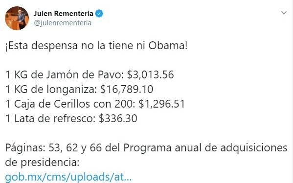 Supuesta «despensa fifí» de López Obrador corresponde a proceso de licitación