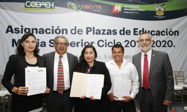 Realizan asignación de plazas en educación media superior