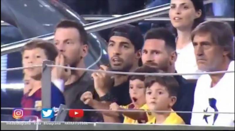 Hijo de Messi celebra un «no gol»