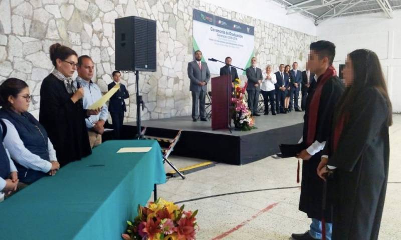 Concluyen estudios adolescentes presos en Hidalgo