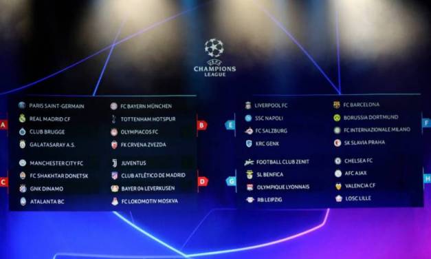 Realizan sorteo para la UEFA Champions League 2019-2020