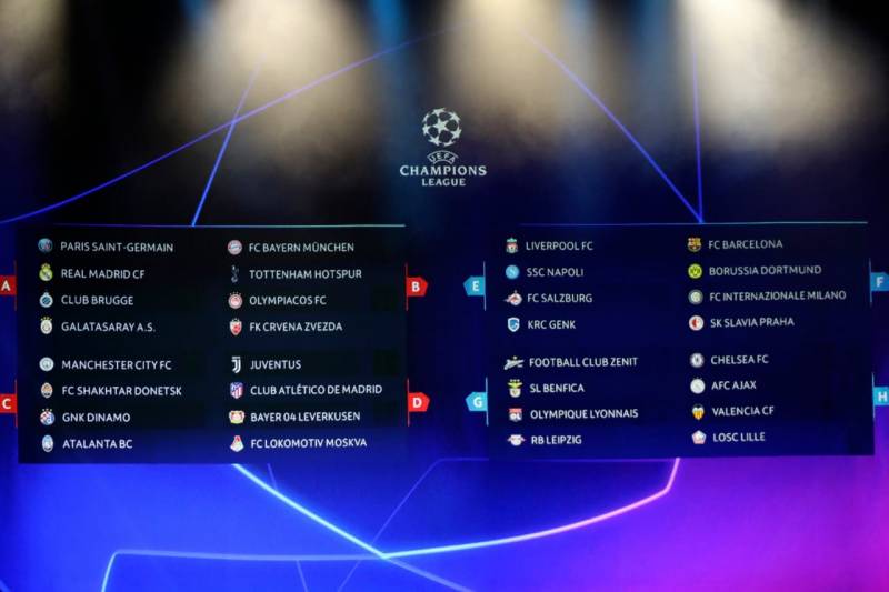 Realizan sorteo para la UEFA Champions League 2019-2020