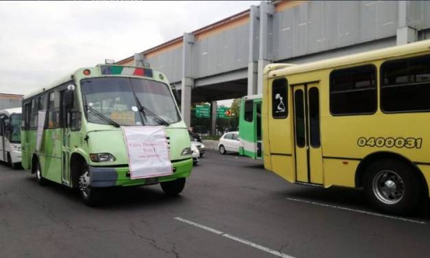 Transportistas se manifiestan en la CDMX