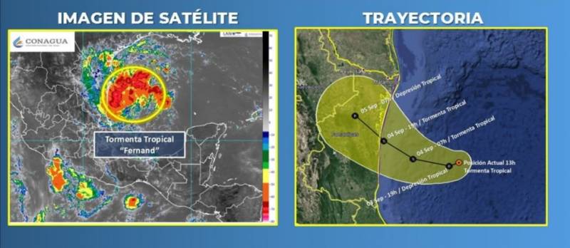 Alertan a Tamaulipas, Veracruz y Nuevo León por tormenta Fernand