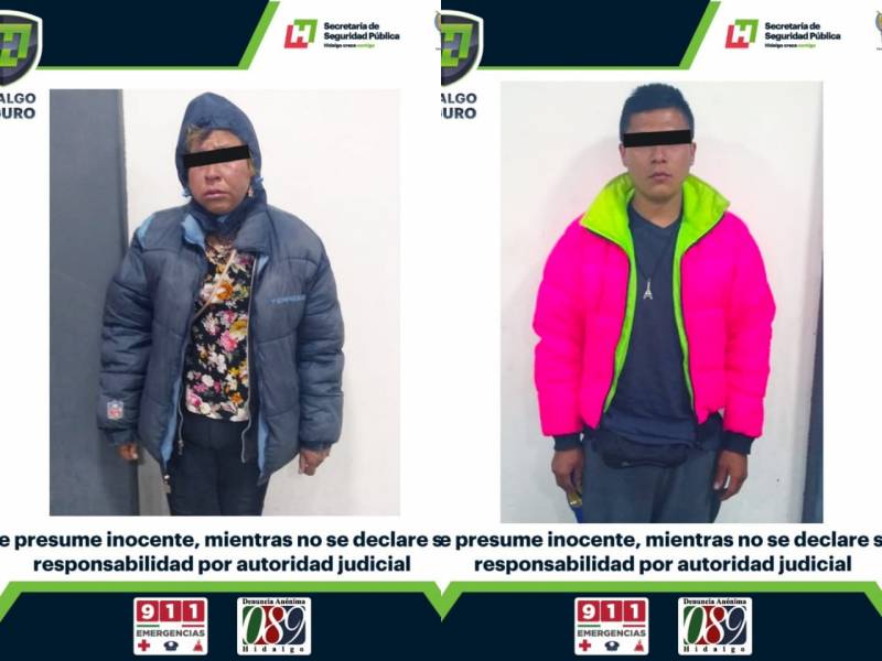 Asegura SSPH a probables desvalijadores en Pachuca