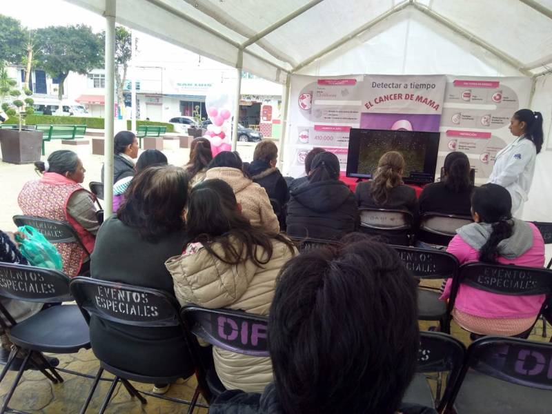 Santiago Tulantepec implementa acciones de prevención del cáncer de mama